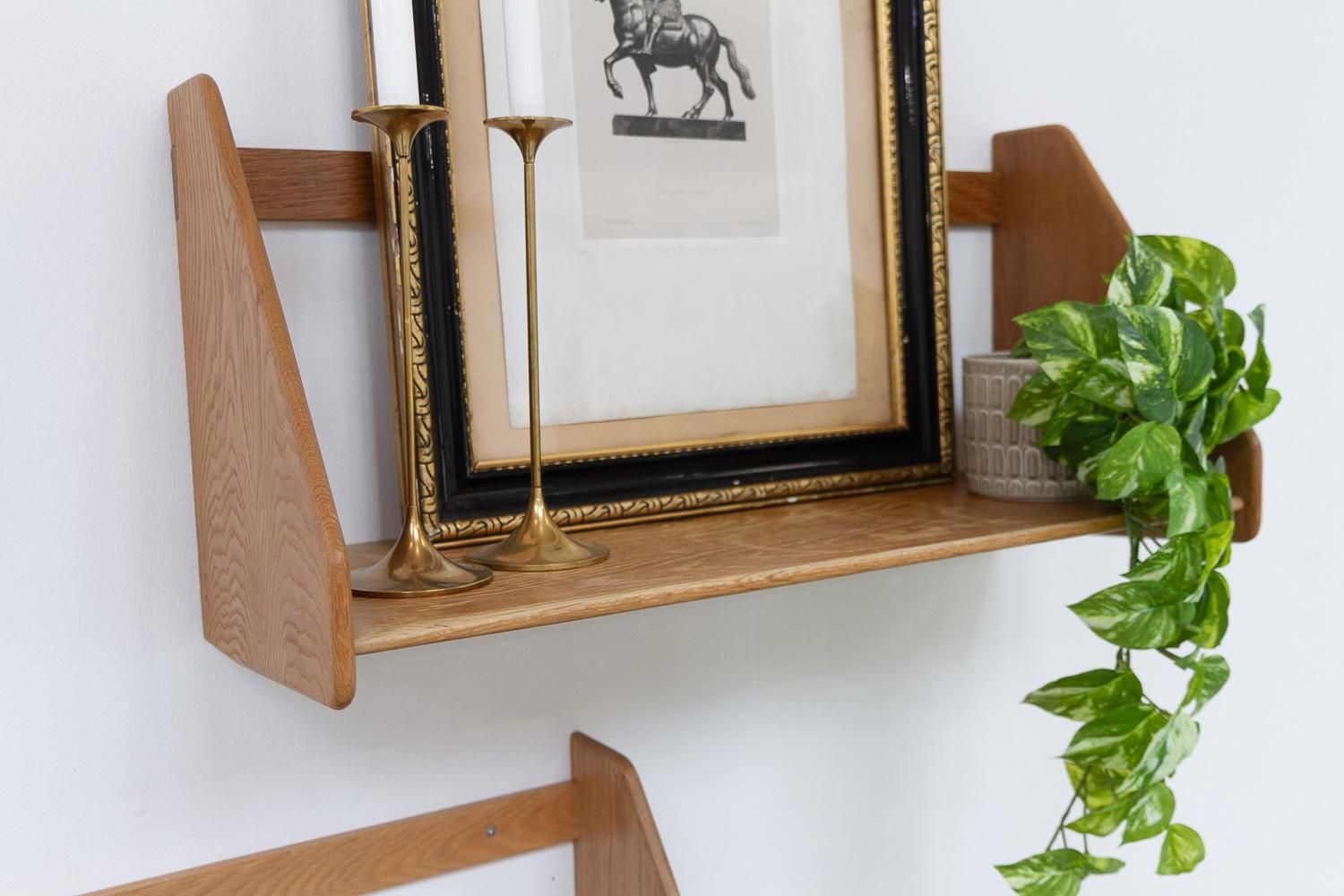1019.0 Danish Oak Shelves By Hans J. Wegner For Ry Møbler, 1950s. Set Of 2. photo