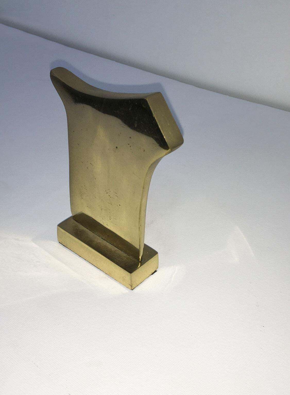 1980 Italy Post Modern Bronze Abstract Sculpture Ottorino Tonelli  Adamo photo furniture
