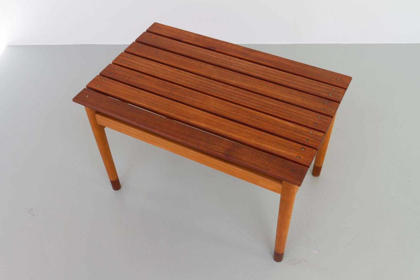 photo vinterior Danish Modern Teak And Beech Bench, 1950s