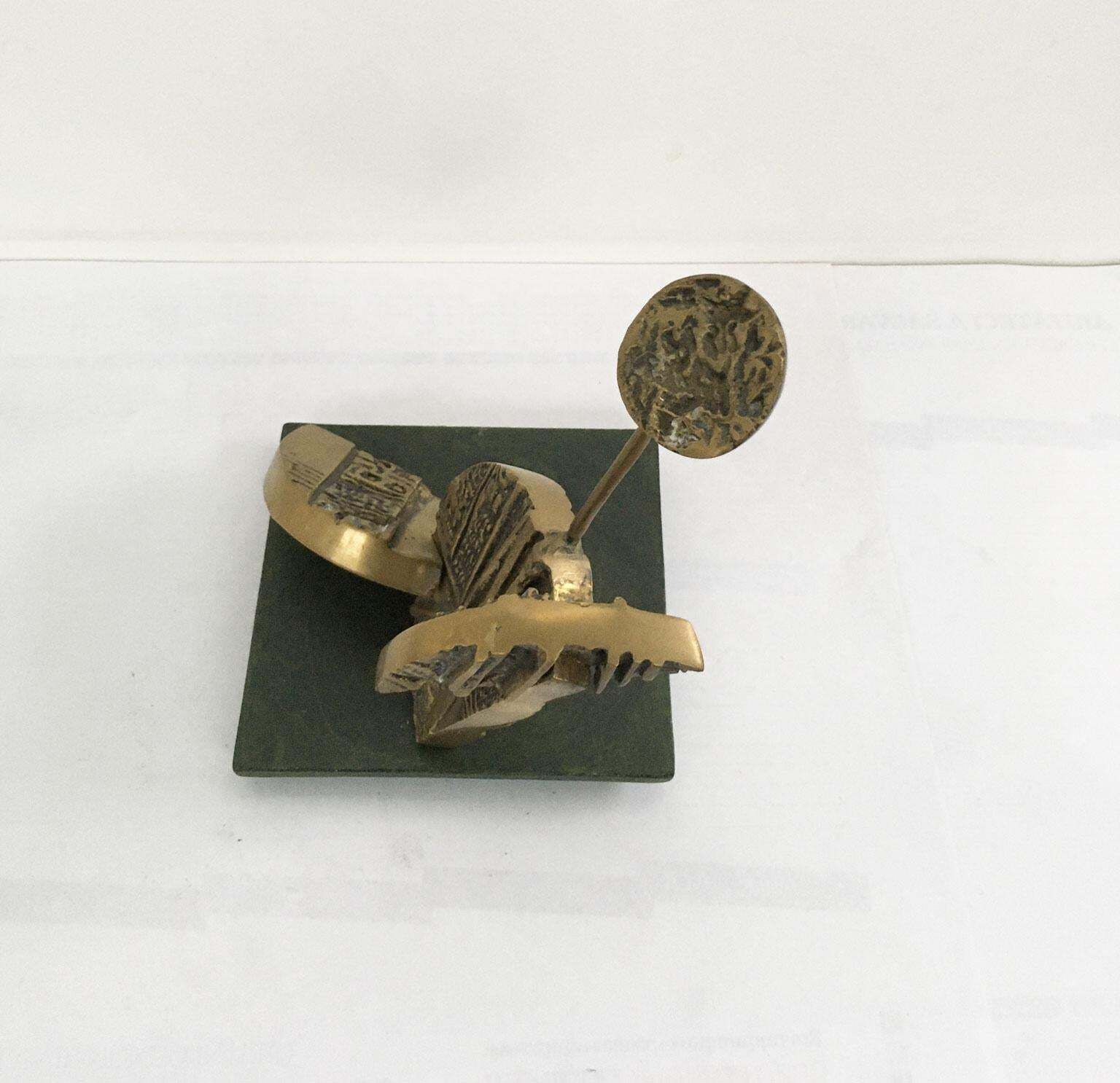 1028.0 1980 Italy Abstract Bronze Sculpture Luciana Matalon Archeologia Del Pensiero photo
