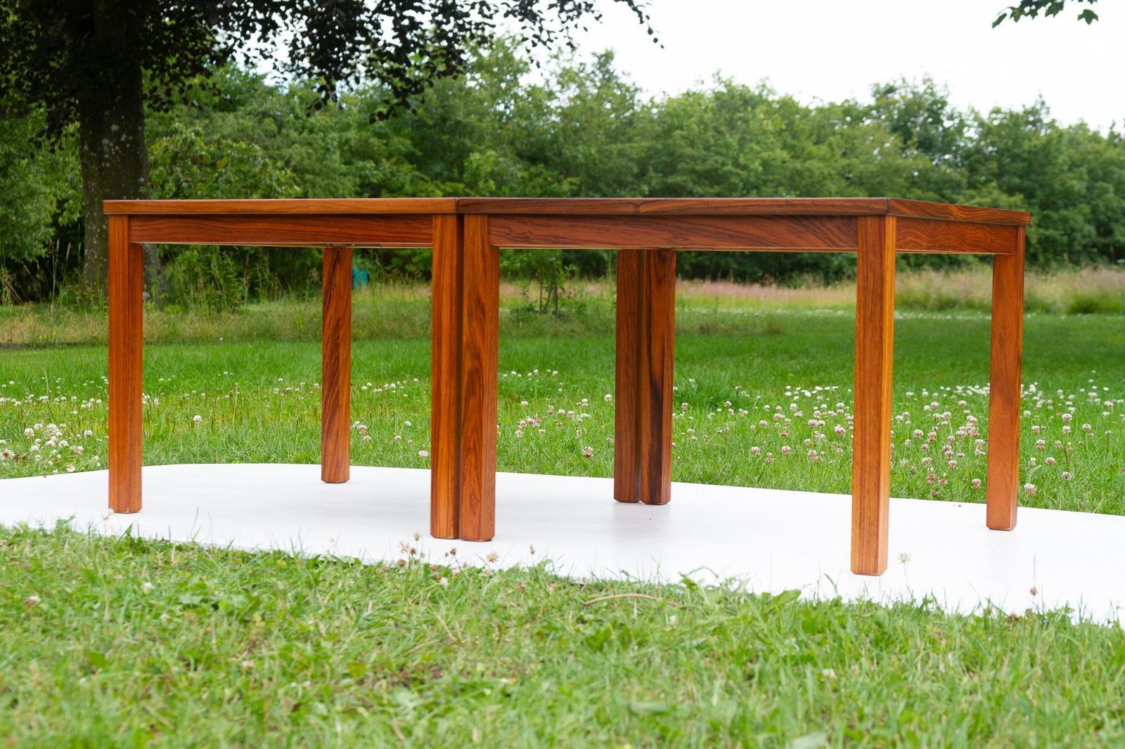 Furniture Danish Modern Rosewood Side Tables, 1960s, Set Of 2 photo
