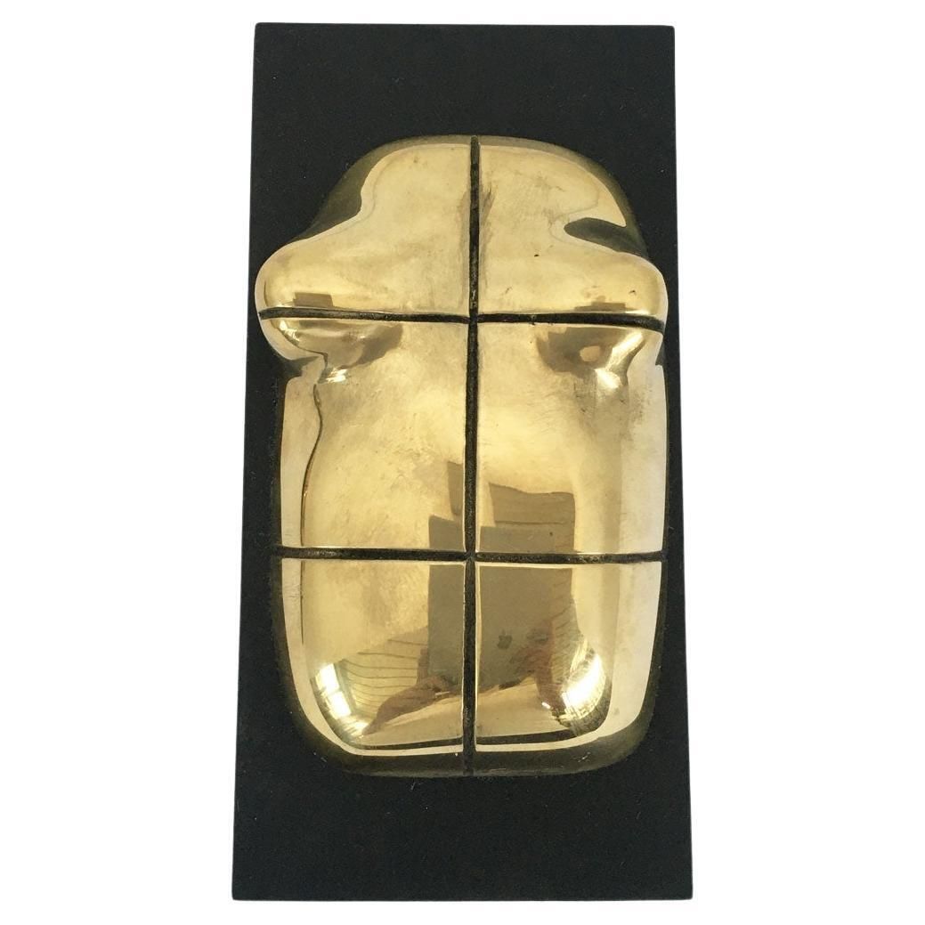 1980 Italy Bronze Abstract Sculpture Jiro Sugawara Orizzonte Femminile