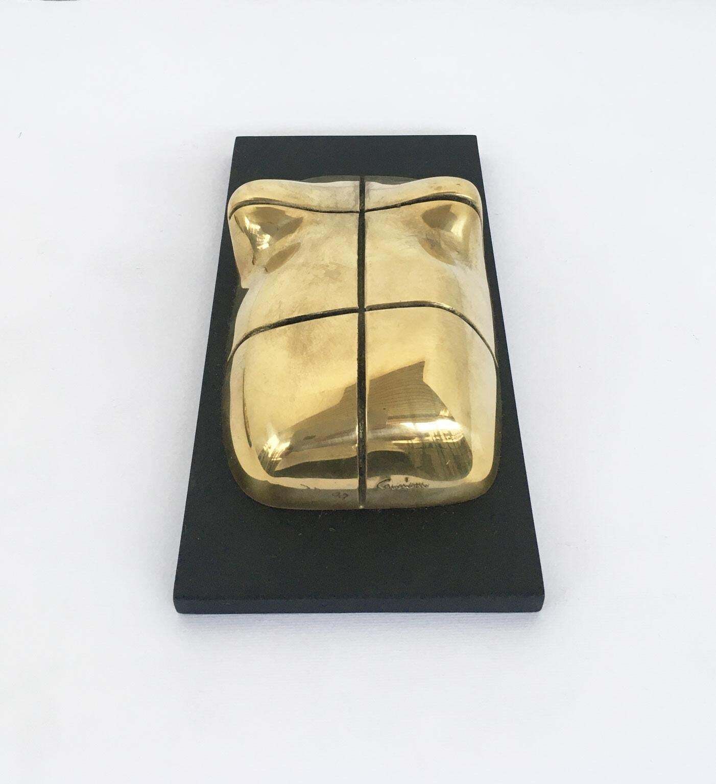1980 Italy Bronze Abstract Sculpture Jiro Sugawara Orizzonte Femminile photo Art