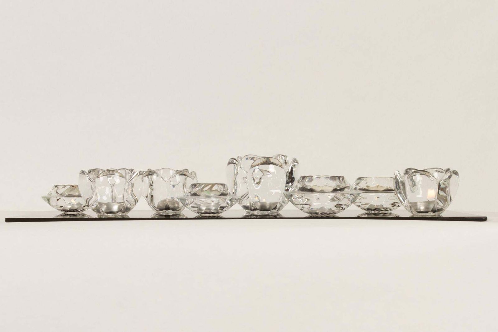 Set Of 8 Holmegaard Glass Candleholders, 1980s photo vinterior