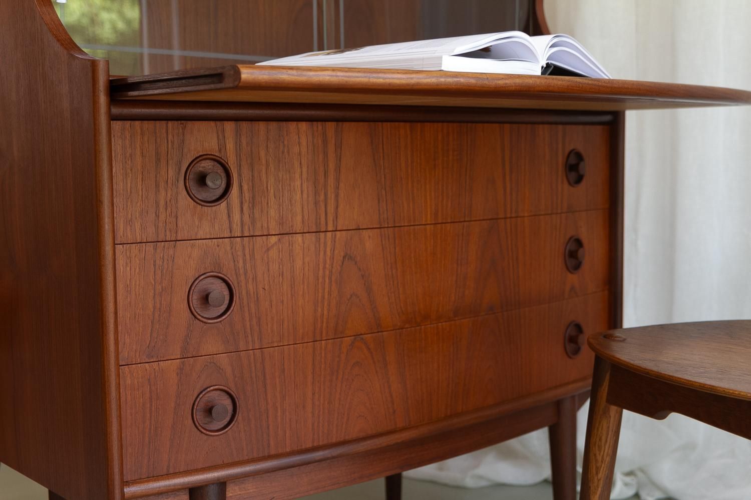 photo buy Scandinavian Modern Teak Secretary By Gunnar Falsig 1960s