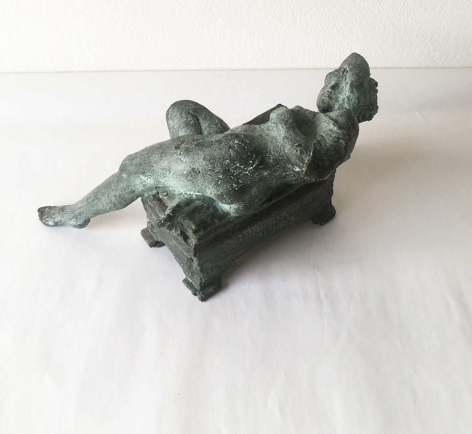 photo furniture 2006 Italy Bronze Sculpture By Ugo Riva Con Gli Occhi Nelle Stelle
