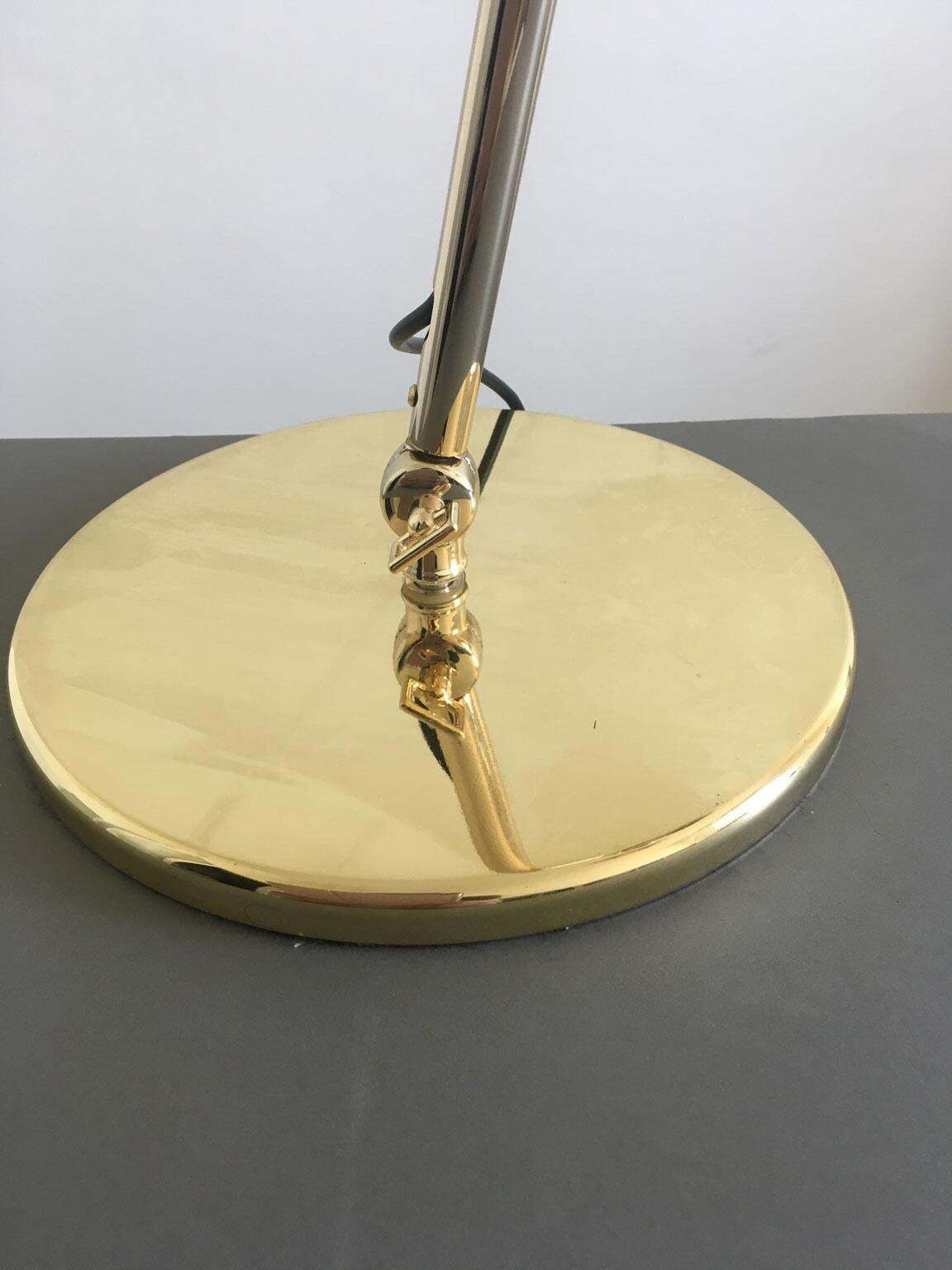 photo vinterior Italian Design Ghidini 1961 Flamingo Brass Table Lamp