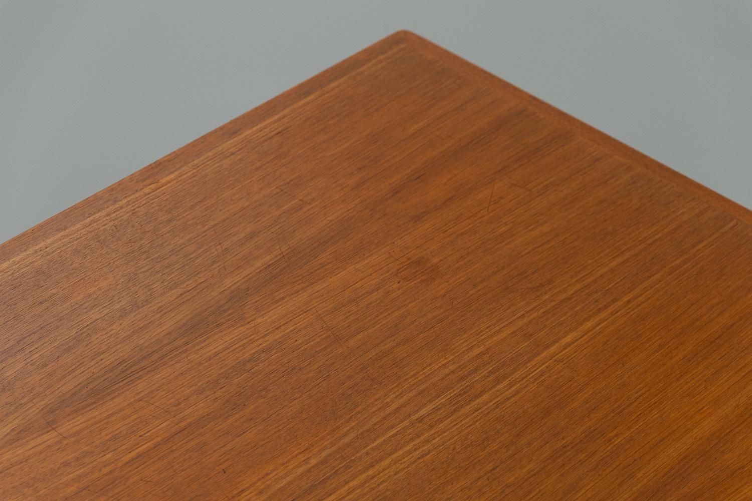 Furniture Danish Modern Teak And Oak Desk By Ib Kofod Larsen For Fredericia, 1956s. photo