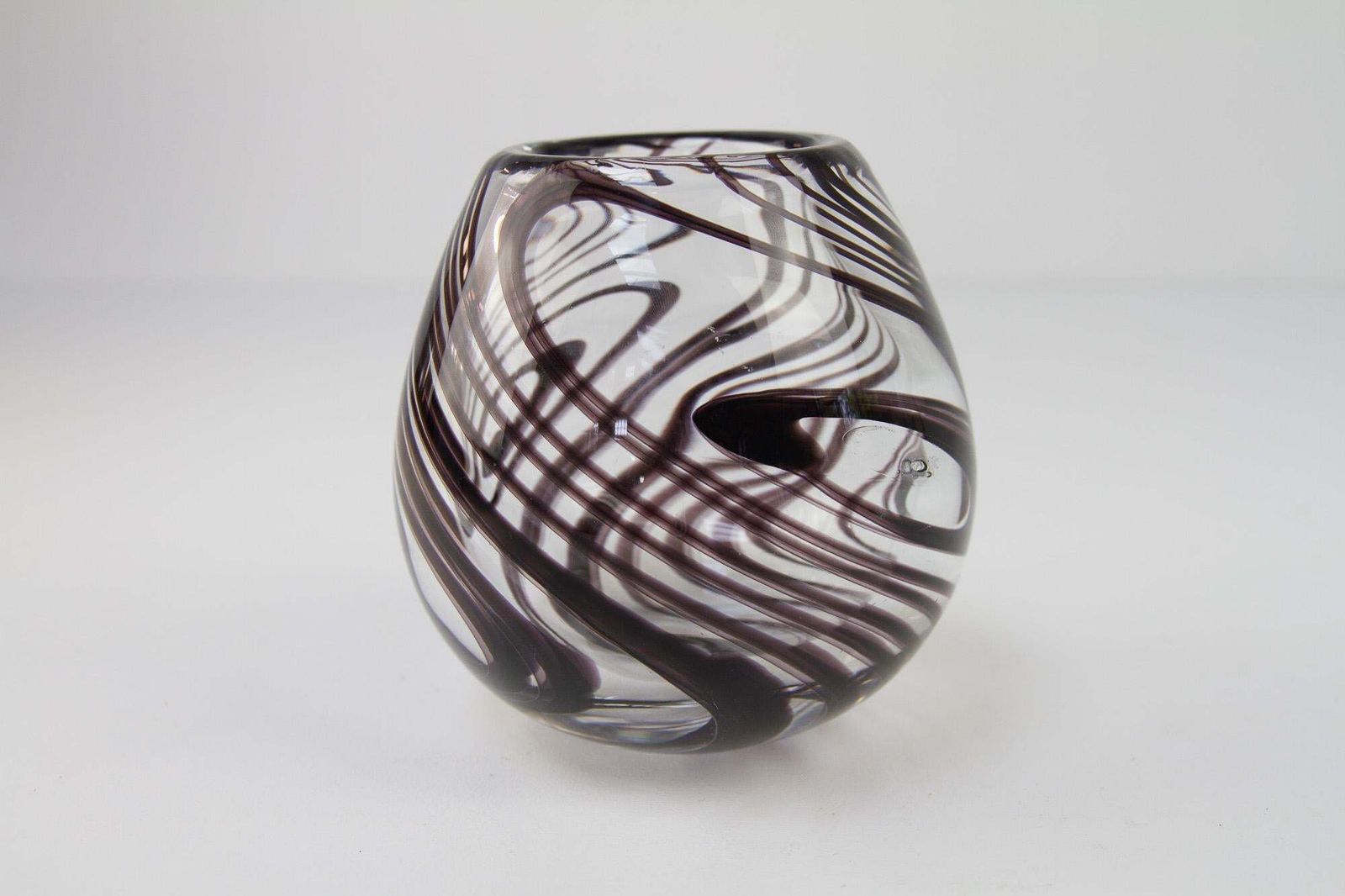Vintage Danish Tear Drop Glass Vase By Holmegaard, 1970s photo Home Decor