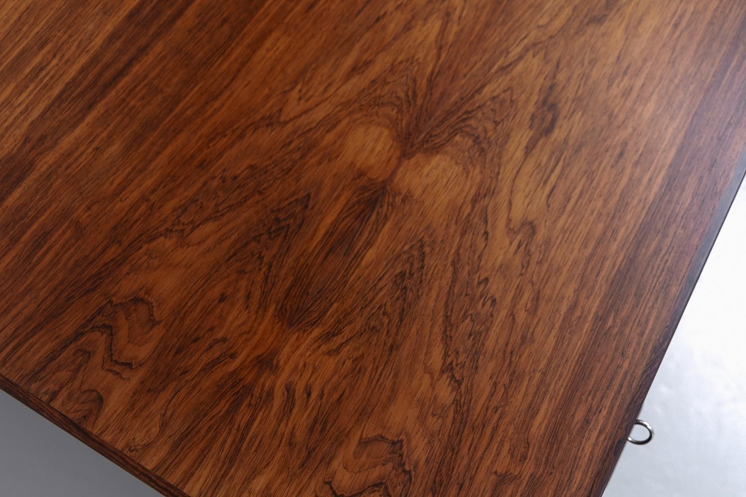 photo buy Danish Rosewood Desk With Tambour Doors By Hans J. Wegner, 1950s.