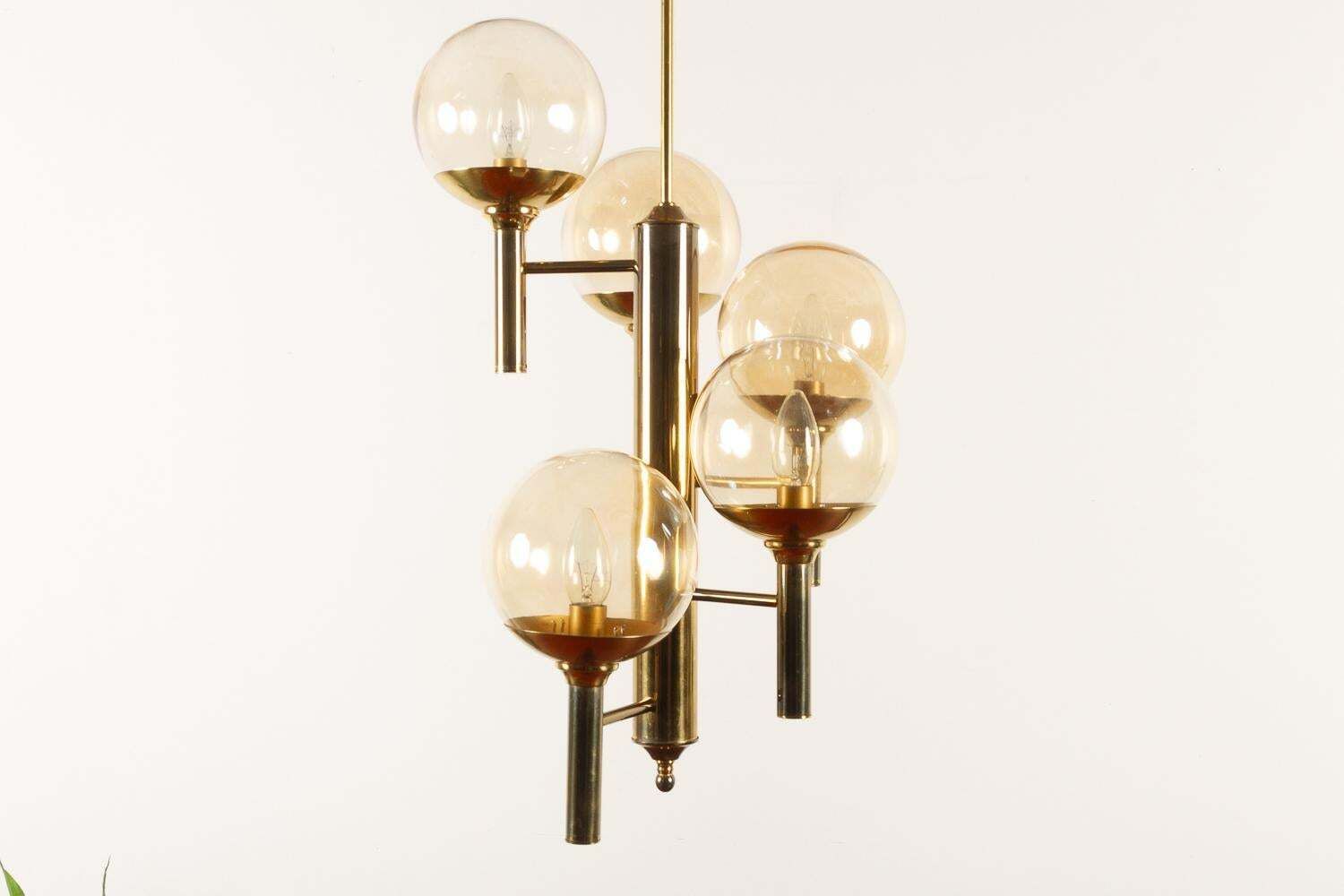 Scandinavian Modern Chandelier By Svend Mejlstrøm For Mejlstrøm Belysning, 1960s photo vinterior