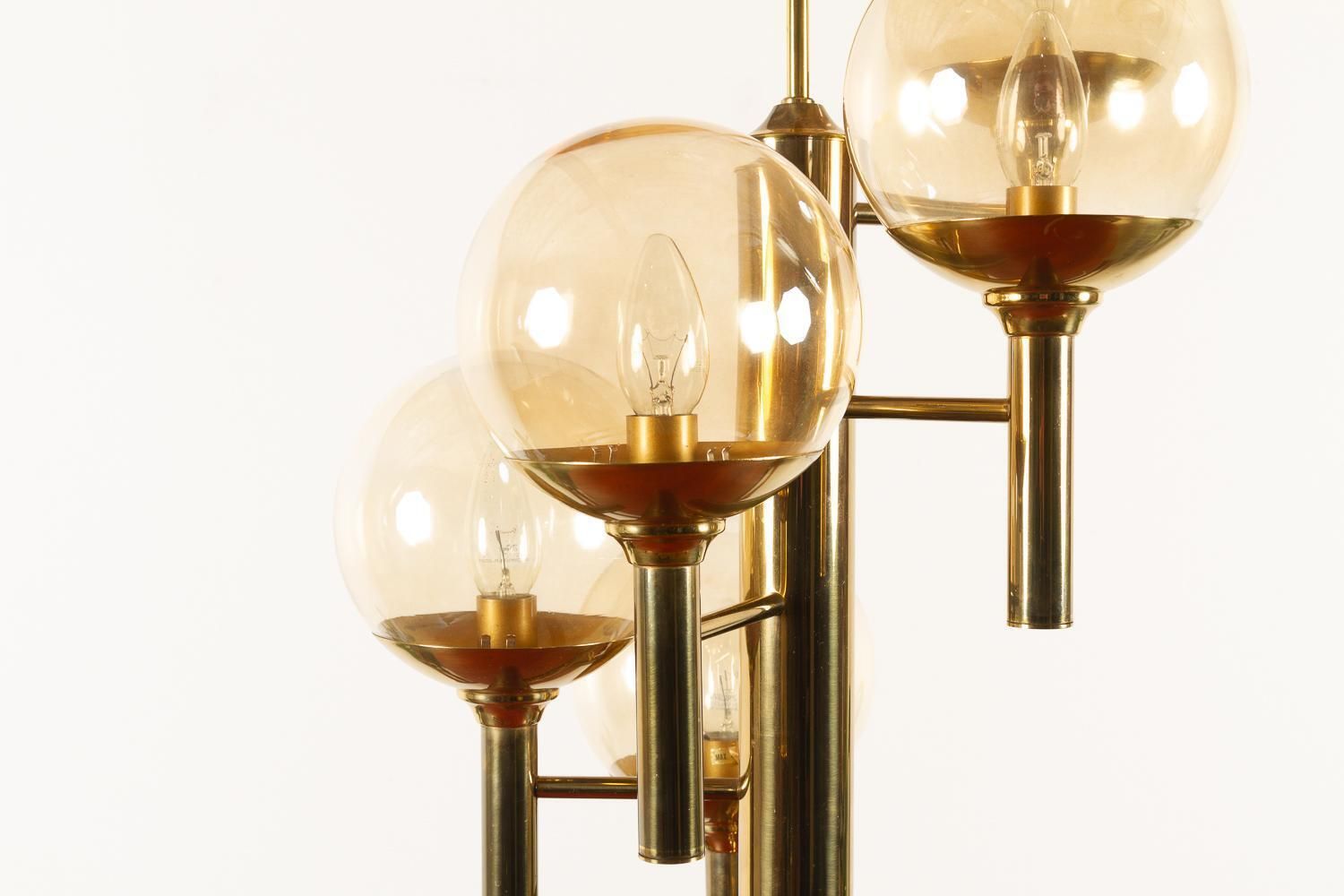 Scandinavian Modern Chandelier By Svend Mejlstrøm For Mejlstrøm Belysning, 1960s photo vintage