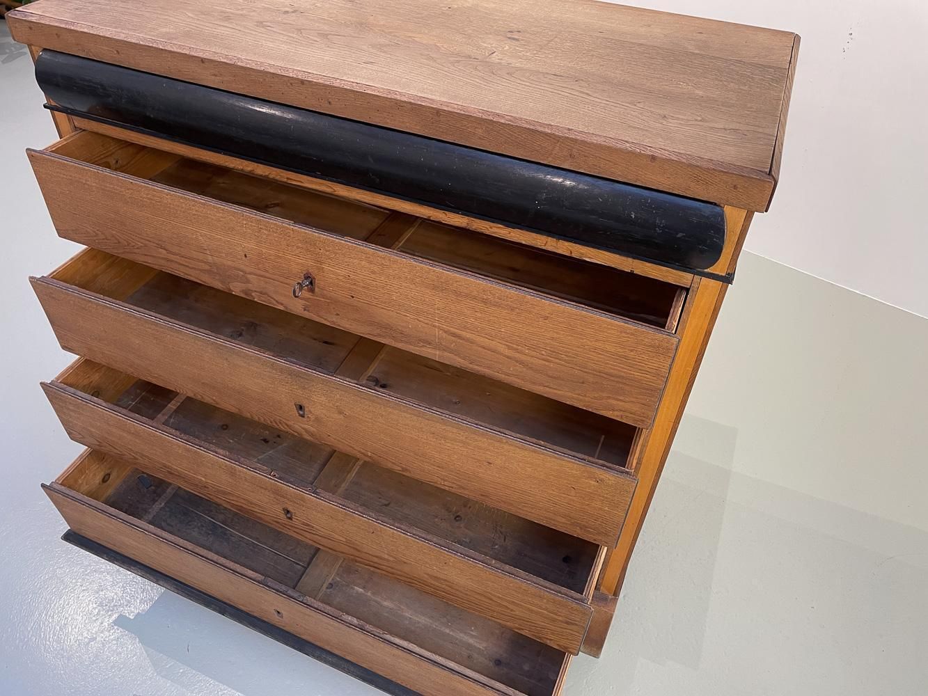 Antique Danish Oak Chest Of Drawers, Ca. 1800. photo buy