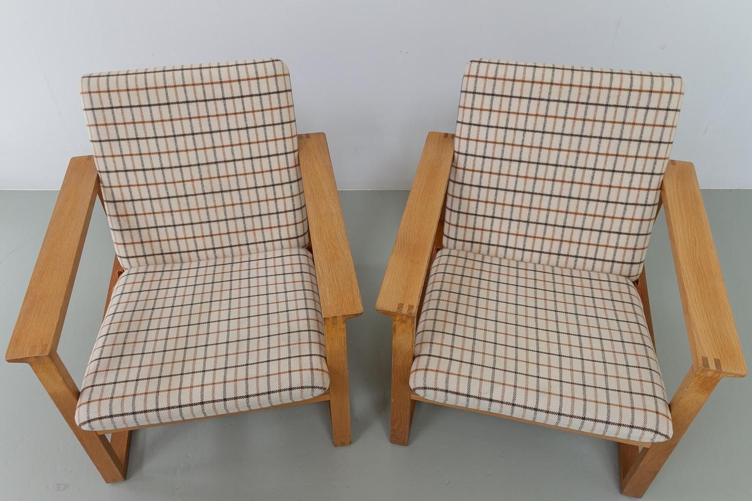 photo for sale Børge Mogensen Model 2256 Lounge Chairs, 1960s. Set Of 2.