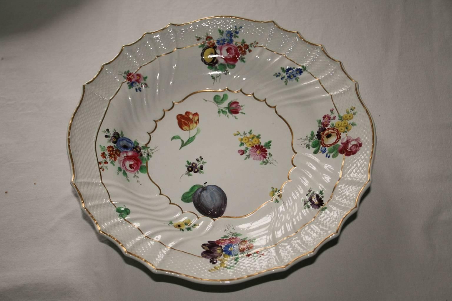 Italy Richard Ginori Mid 18th Century Porcelain Set 8 Dishes Floral Design photo Home Decor