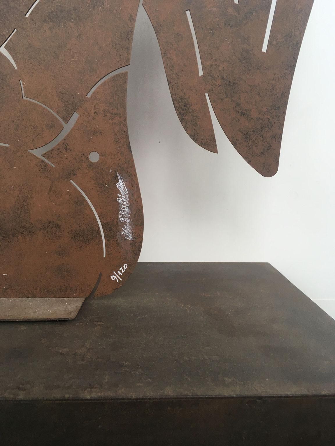 Italy 1980 Post Modern Abstract Sculpture Bruno Chersicla Cherubino Ruggine photo buy