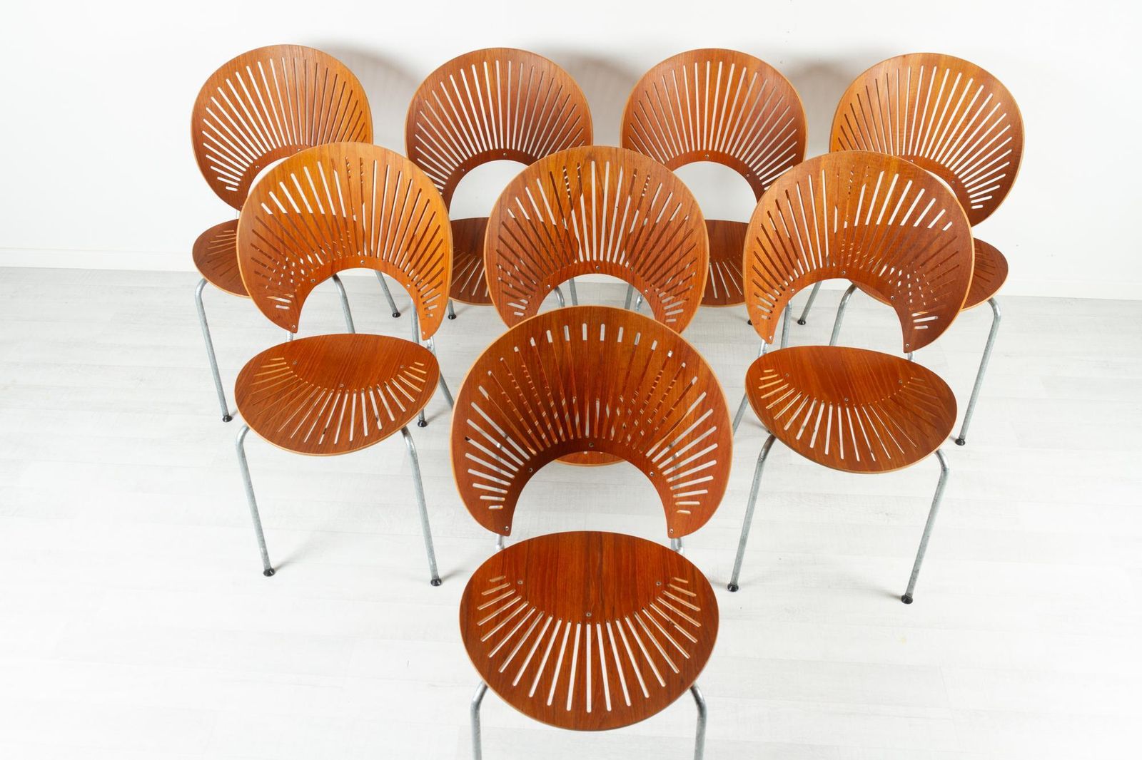 Trinidad Teak Dining Chairs By Nanna Ditzel 1990s Set Of 8 photo furniture