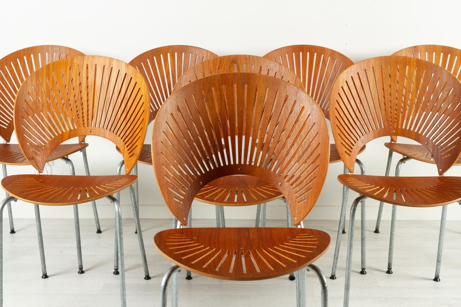Trinidad Teak Dining Chairs By Nanna Ditzel 1990s Set Of 8 photo 4130.0