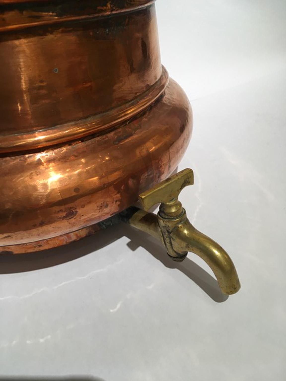 Italy 19th Century Kitchen Copper Wall Planter Pot photo Garden Decor