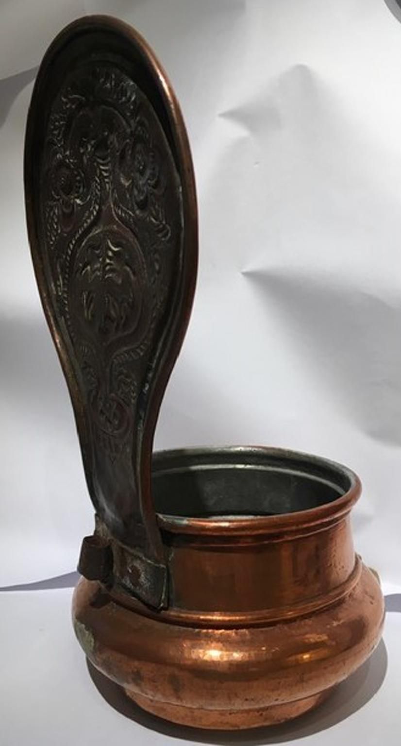 photo furniture Italy 19th Century Kitchen Copper Wall Planter Pot