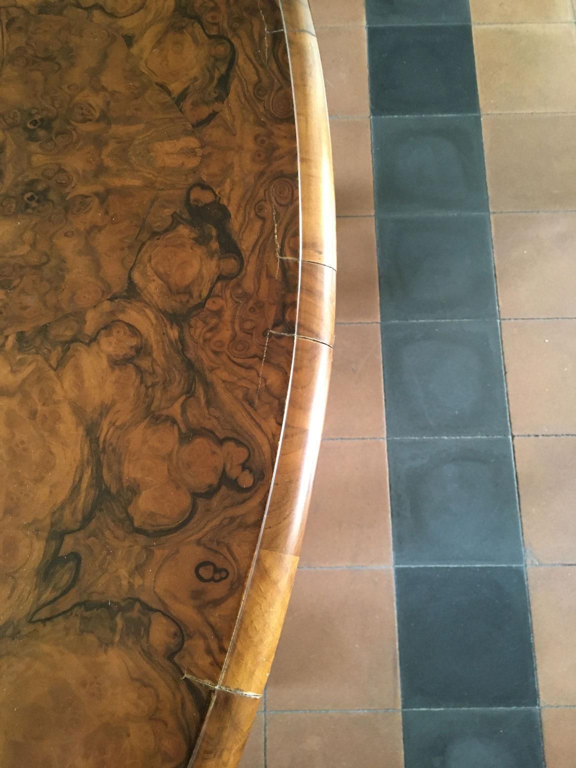 photo for sale London 1850 Post Modern Victoria Design Oval Walnut Tilt Top Table By Filmer