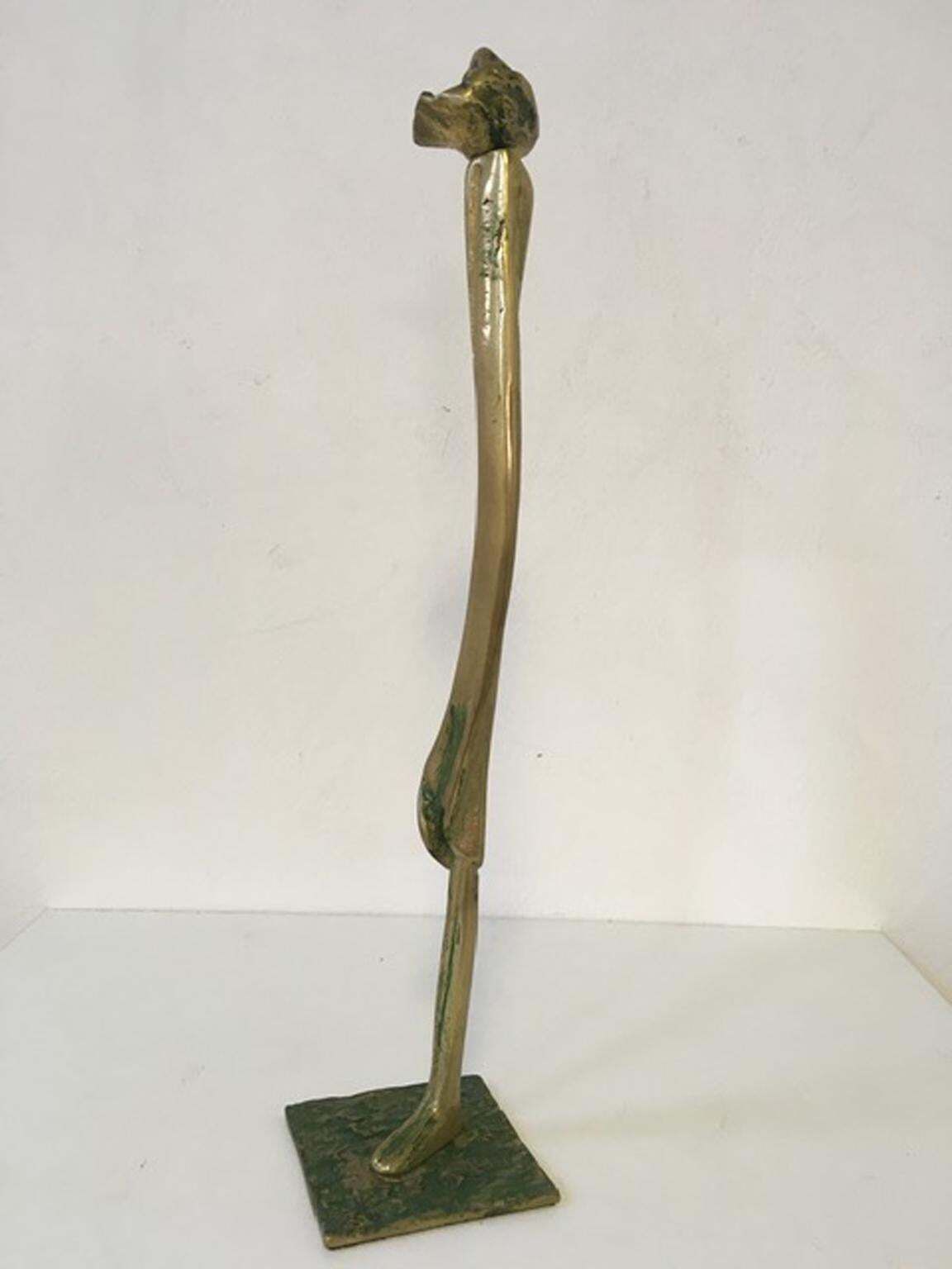 1980 Italy Post Modern Abstract Figurative Bronze Sculpture By Marisa Ruberti photo for sale