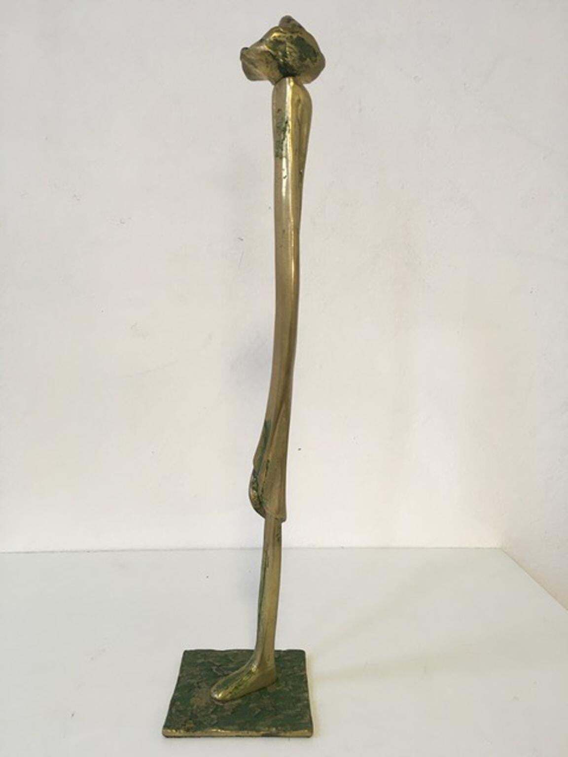1980 Italy Post Modern Abstract Figurative Bronze Sculpture By Marisa Ruberti photo 799.0
