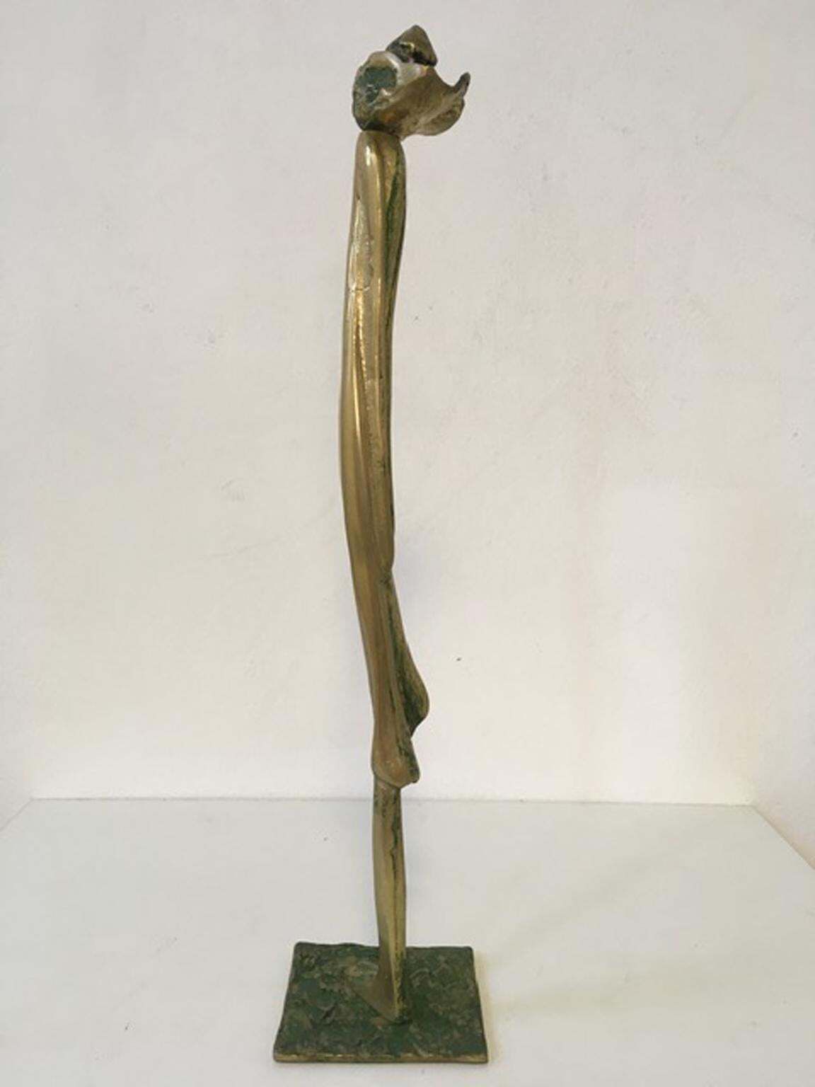 1980 Italy Post Modern Abstract Figurative Bronze Sculpture By Marisa Ruberti photo buy