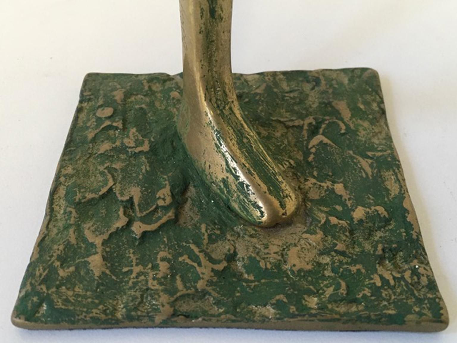 Art 1980 Italy Post Modern Abstract Figurative Bronze Sculpture By Marisa Ruberti photo