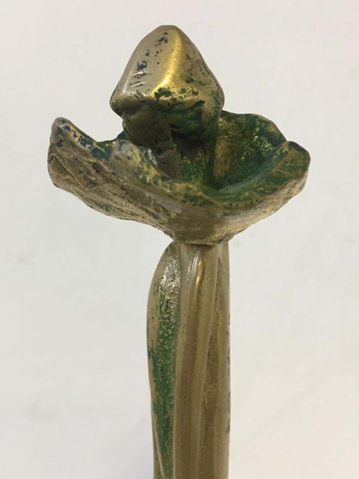 photo buy 1980 Italy Post Modern Abstract Figurative Bronze Sculpture By Marisa Ruberti