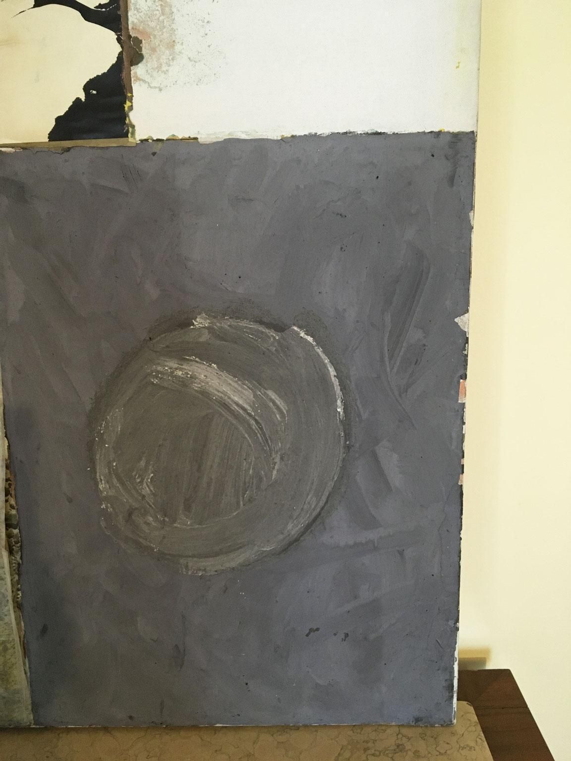 photo furniture 1960 Italy Abstract Painting On Canvas And Mix Media Collage By Ermete Lancini