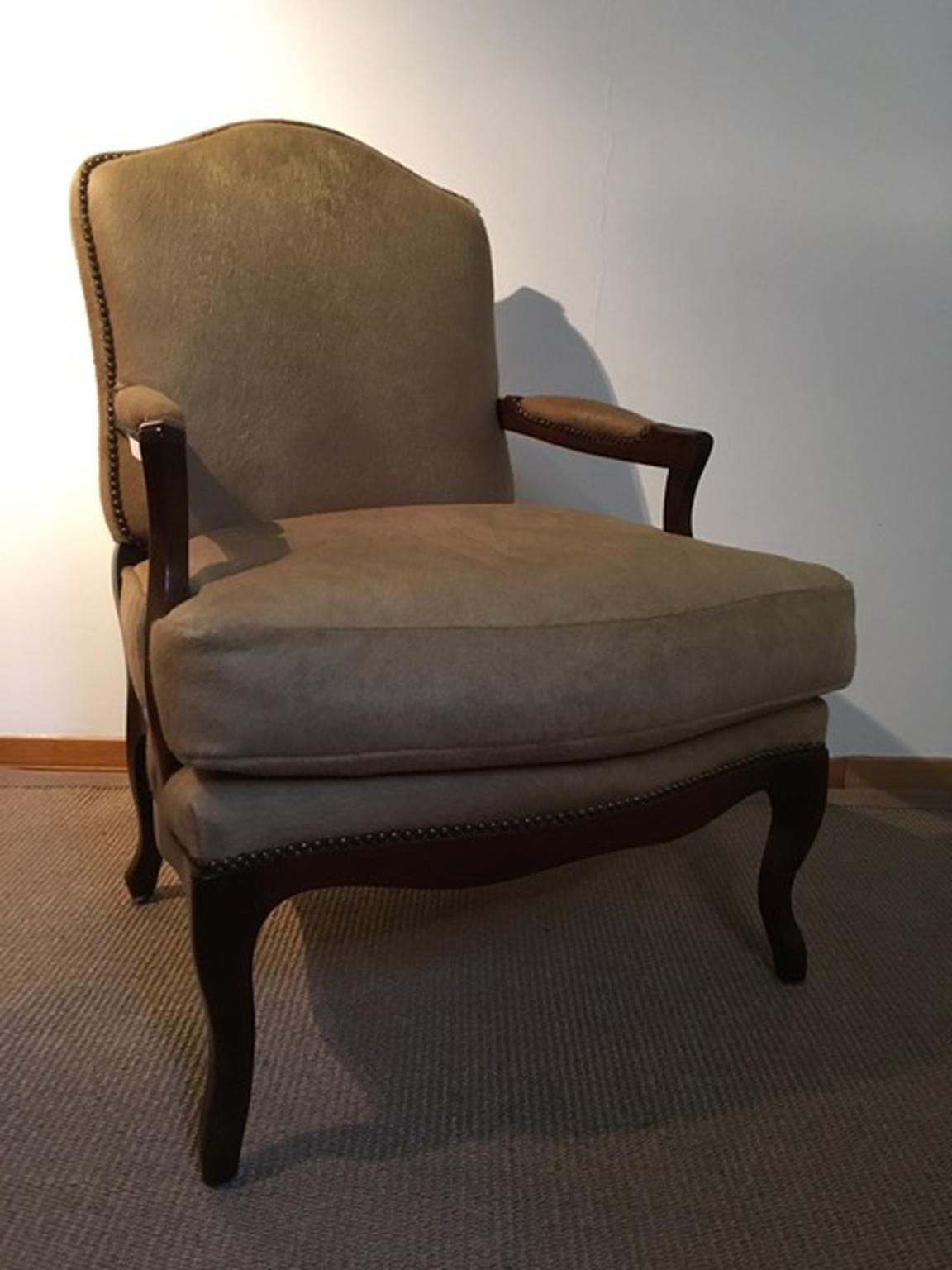 1990 Italy Postmodern Blond Cow Leather Armachair photo furniture