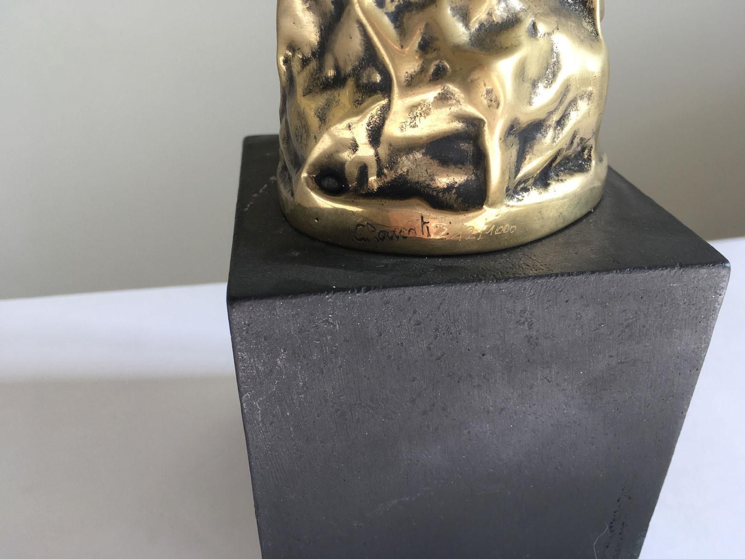1980 Italy Post Modern Cristina Roncati Bronze Abstract Sculpture Donna Velata photo 722.0
