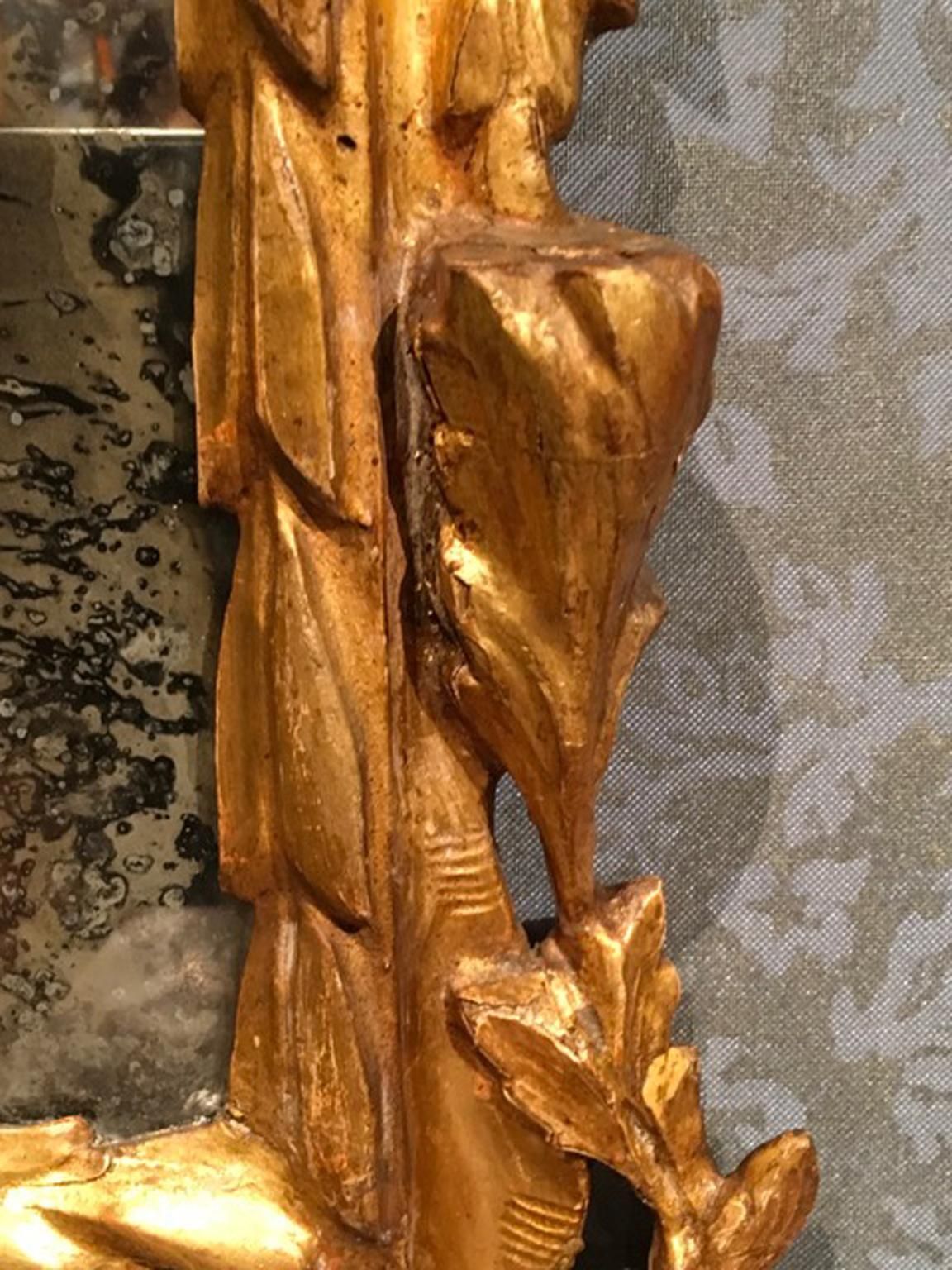Home Decor Venice Late 18th Century Baroque Golden Wood Mirror photo