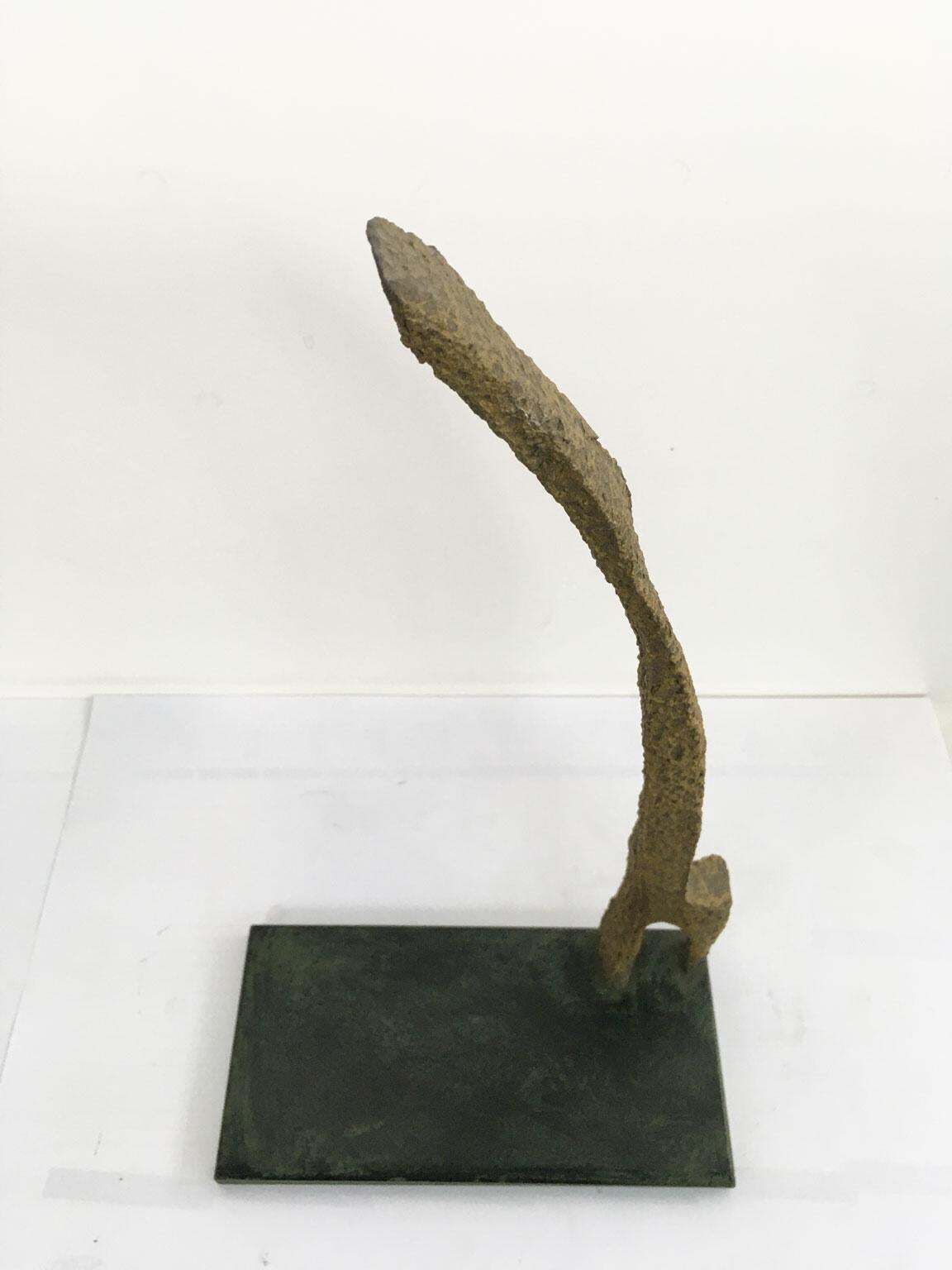 photo furniture 1970 Italy Bronze Abstract Sculpture By Urano Palma Omaggio A Giacometti
