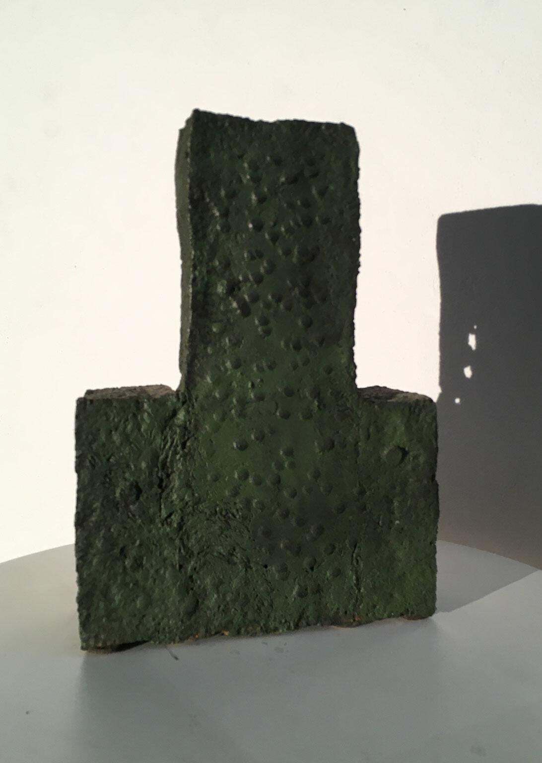 1985 Italy Cast Iron Abstract Sculpture By Urano Palma Cast Iron Throne photo vintage
