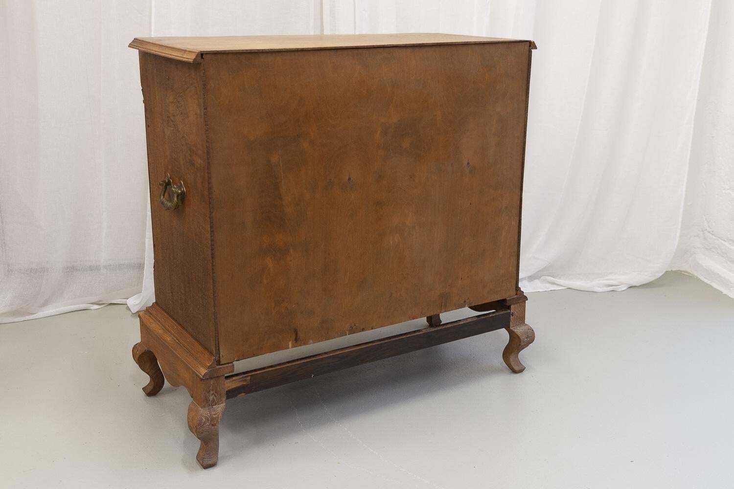 photo buy Danish Rococo Serpentine Oak Chest Of Drawers, 1780s.
