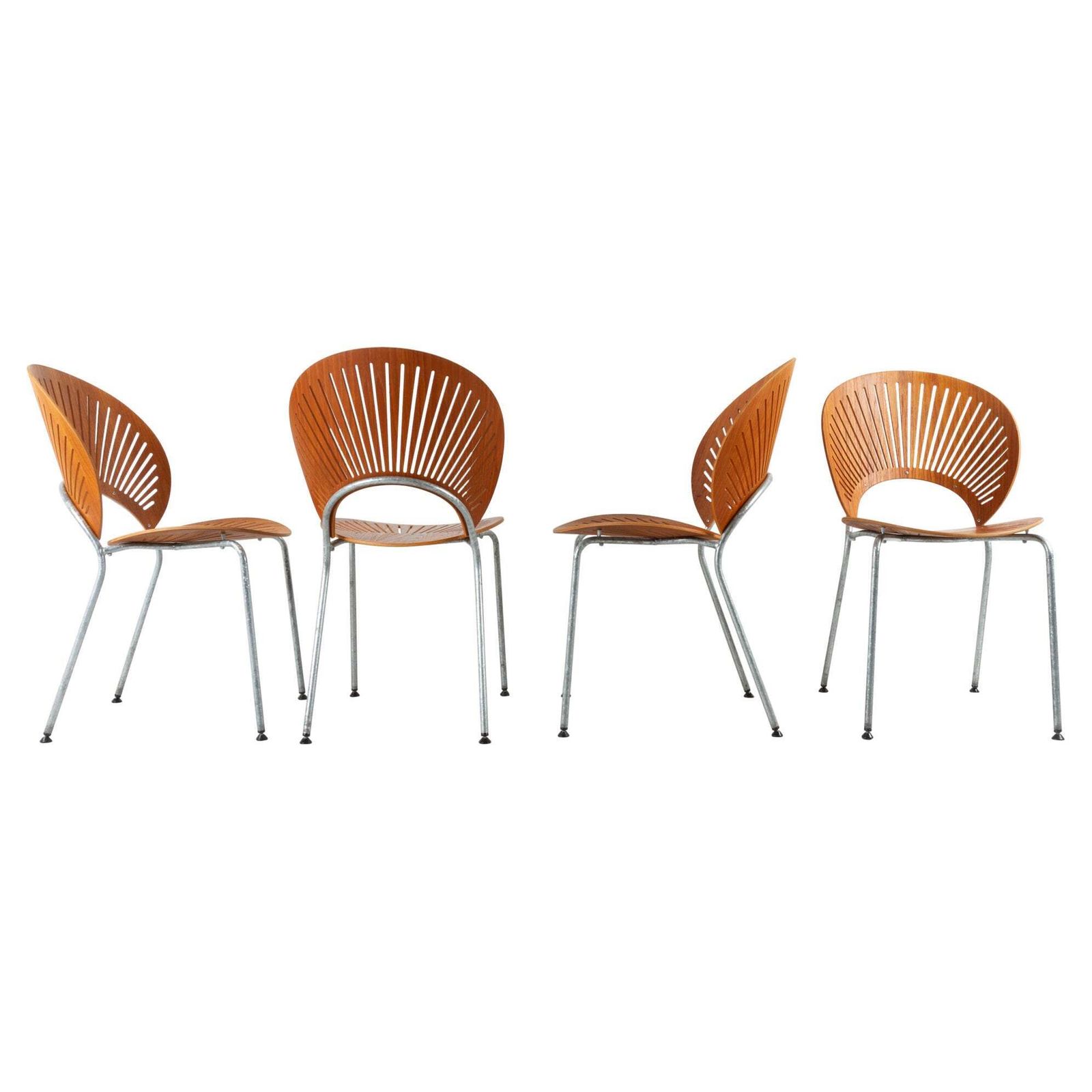 Trinidad Teak Dining Chairs By Nanna Ditzel 1990s Set Of 4