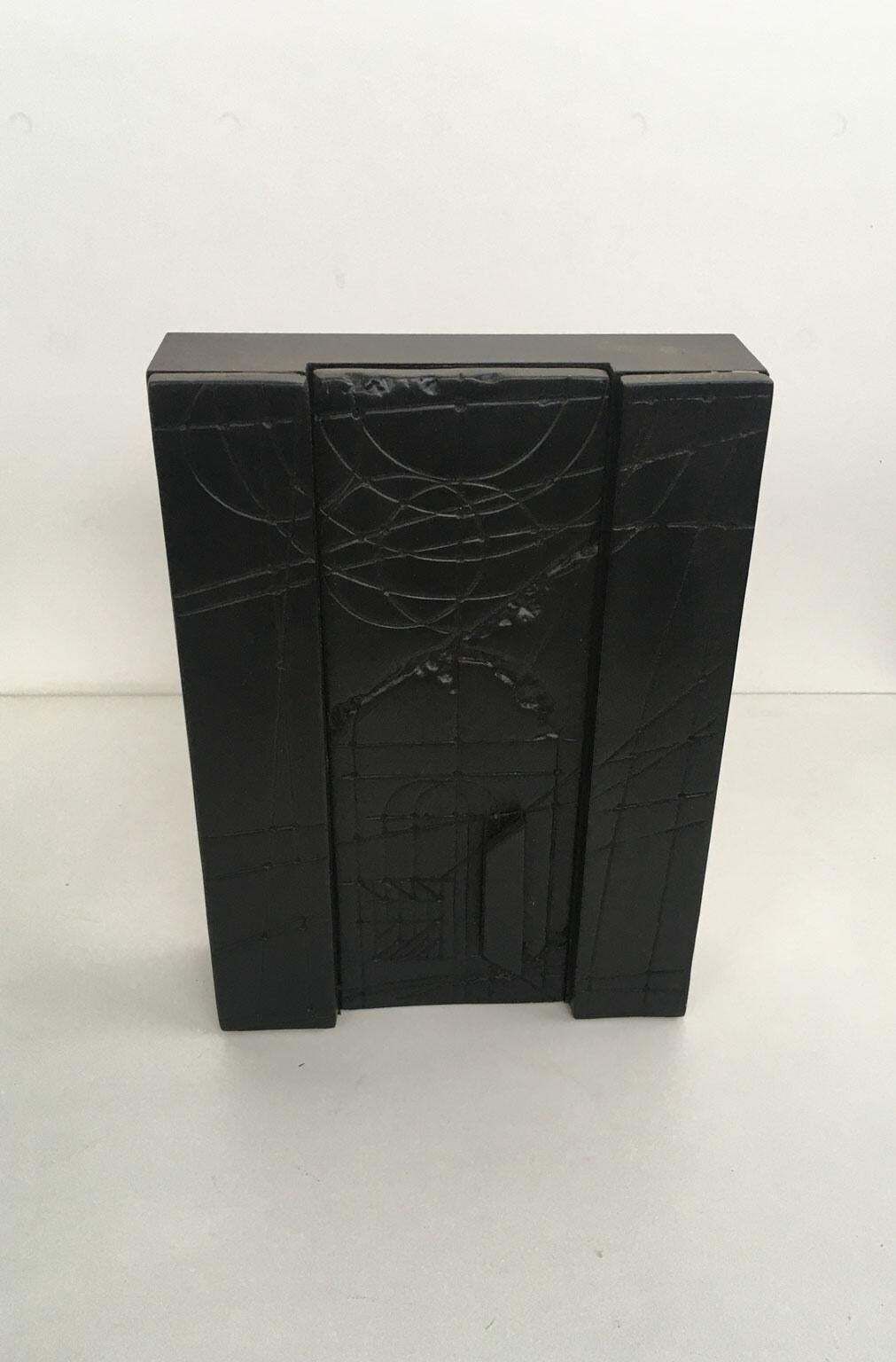1980 Italy Walter Valentini Bronze Abstract Sculpture City Of The Sun photo Art