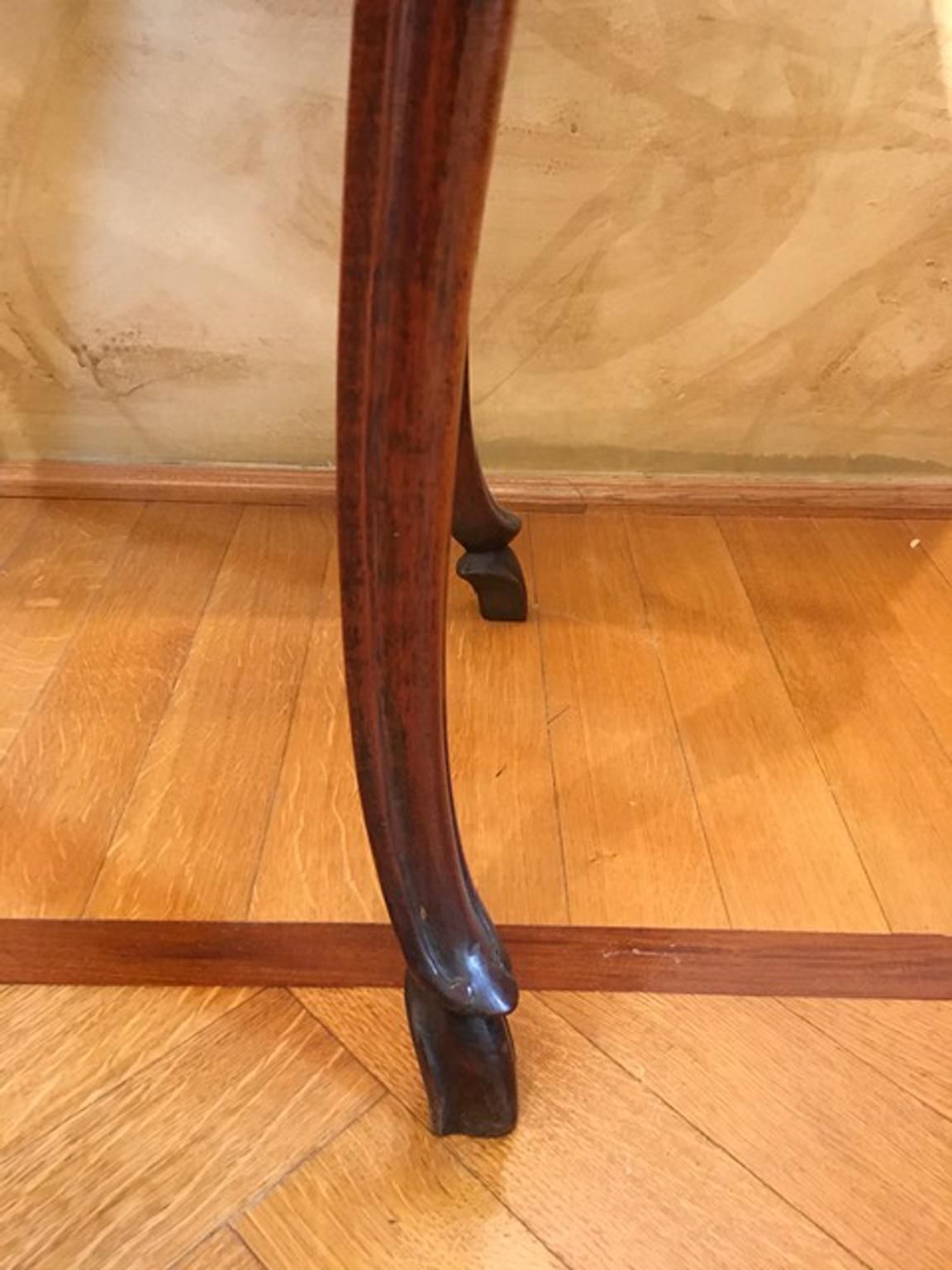 photo buy Italy 18th Century Louis XV Walnut Side Table Gueridon With Drawings