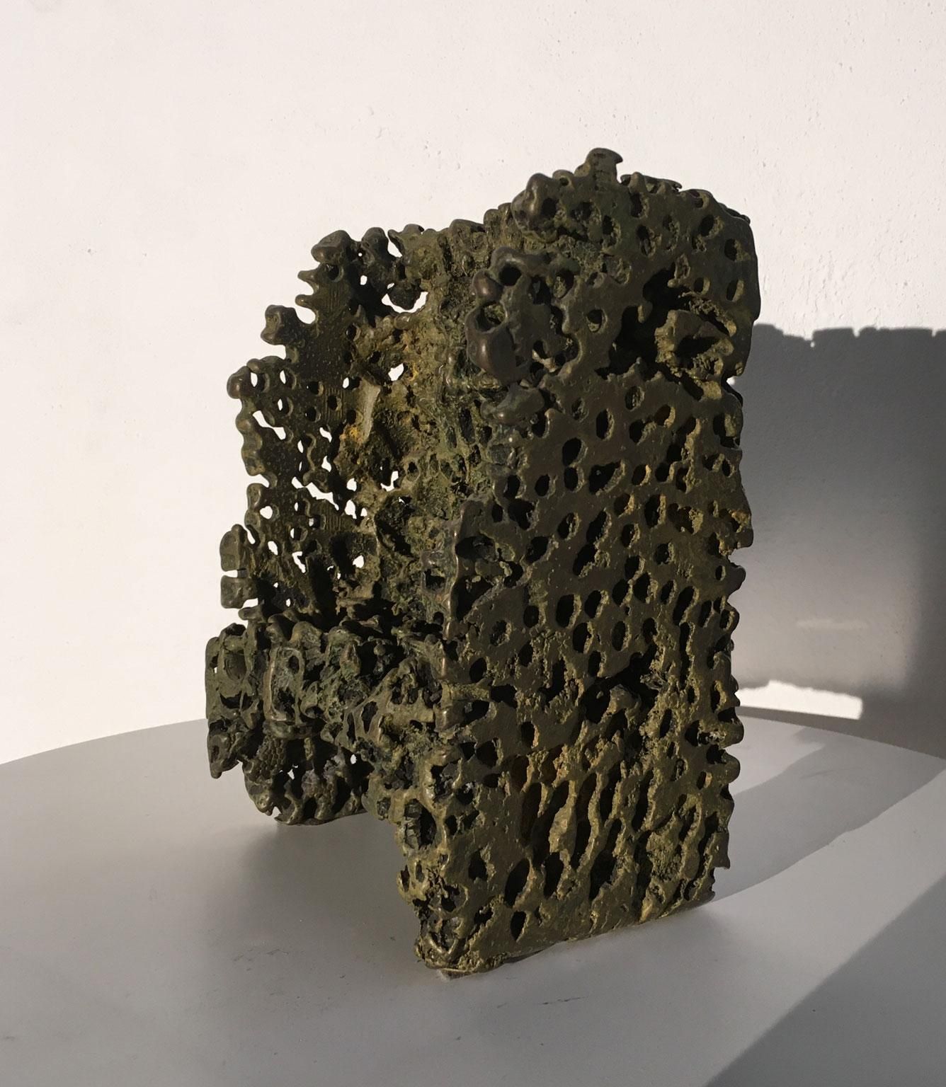 1985 Italy Bronze Abstract Sculpture By Urano Palma Trono Bronzo Bronze Throne photo 5524.0