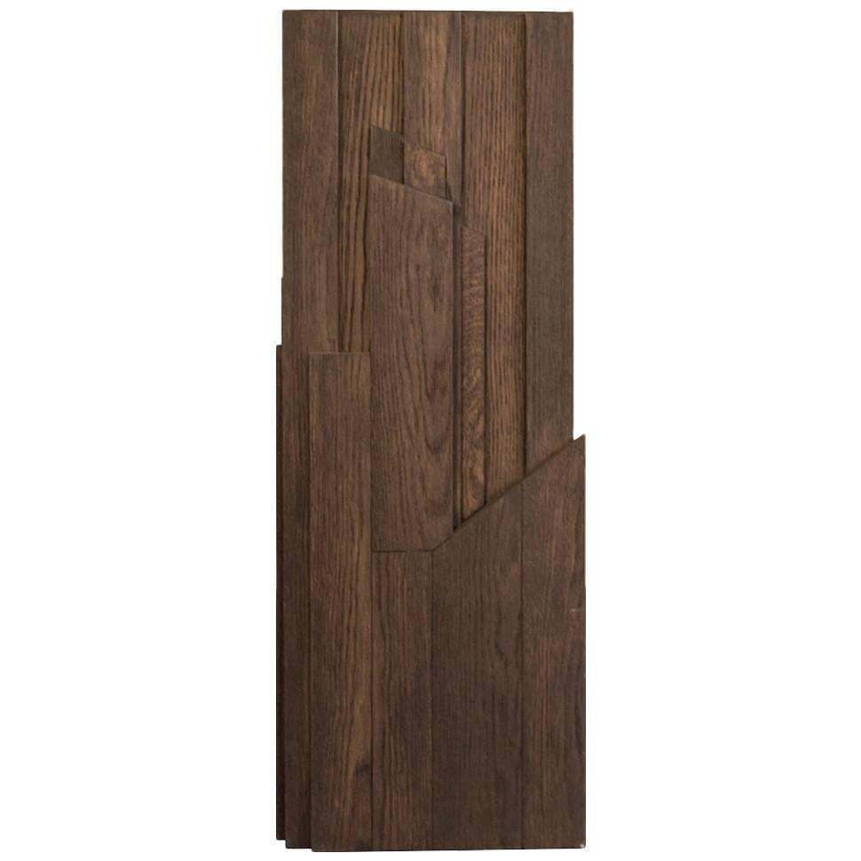 Italy Hand Carved Oak Wood Column In Post Modern Style