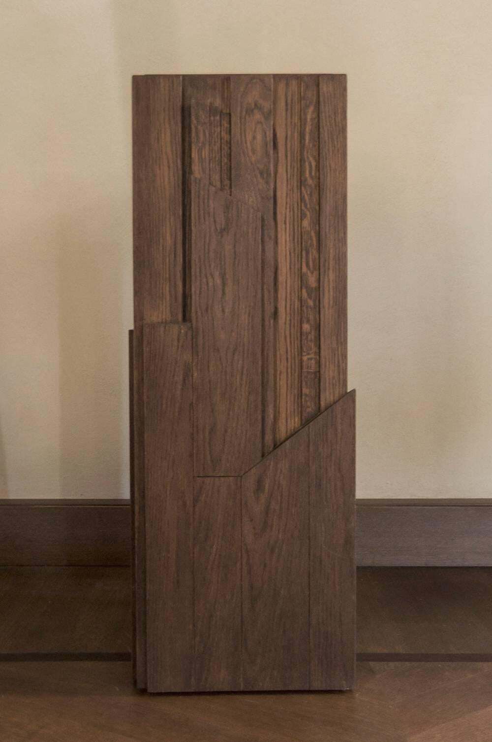 Italy Hand Carved Oak Wood Column In Post Modern Style photo 2805.0