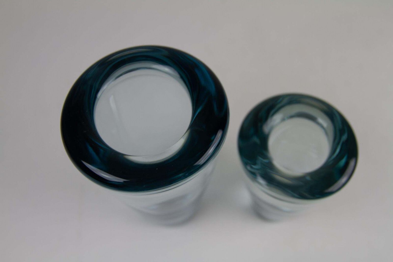 Vintage Danish Holmegaard Aqua Vases By Per Lütken, 1960s, Set Of 6 photo 382.0