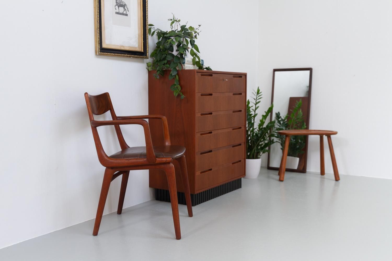 Boomerang Teak Armchair By Alfred Christensen For Slagelse Møbelværk, 1960s photo for sale