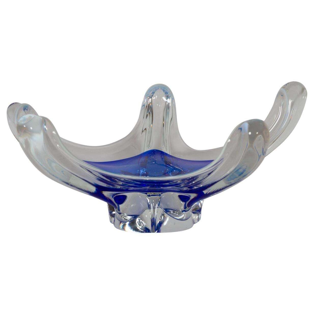 Scandinavian Modern Glass Bowl, 1950s