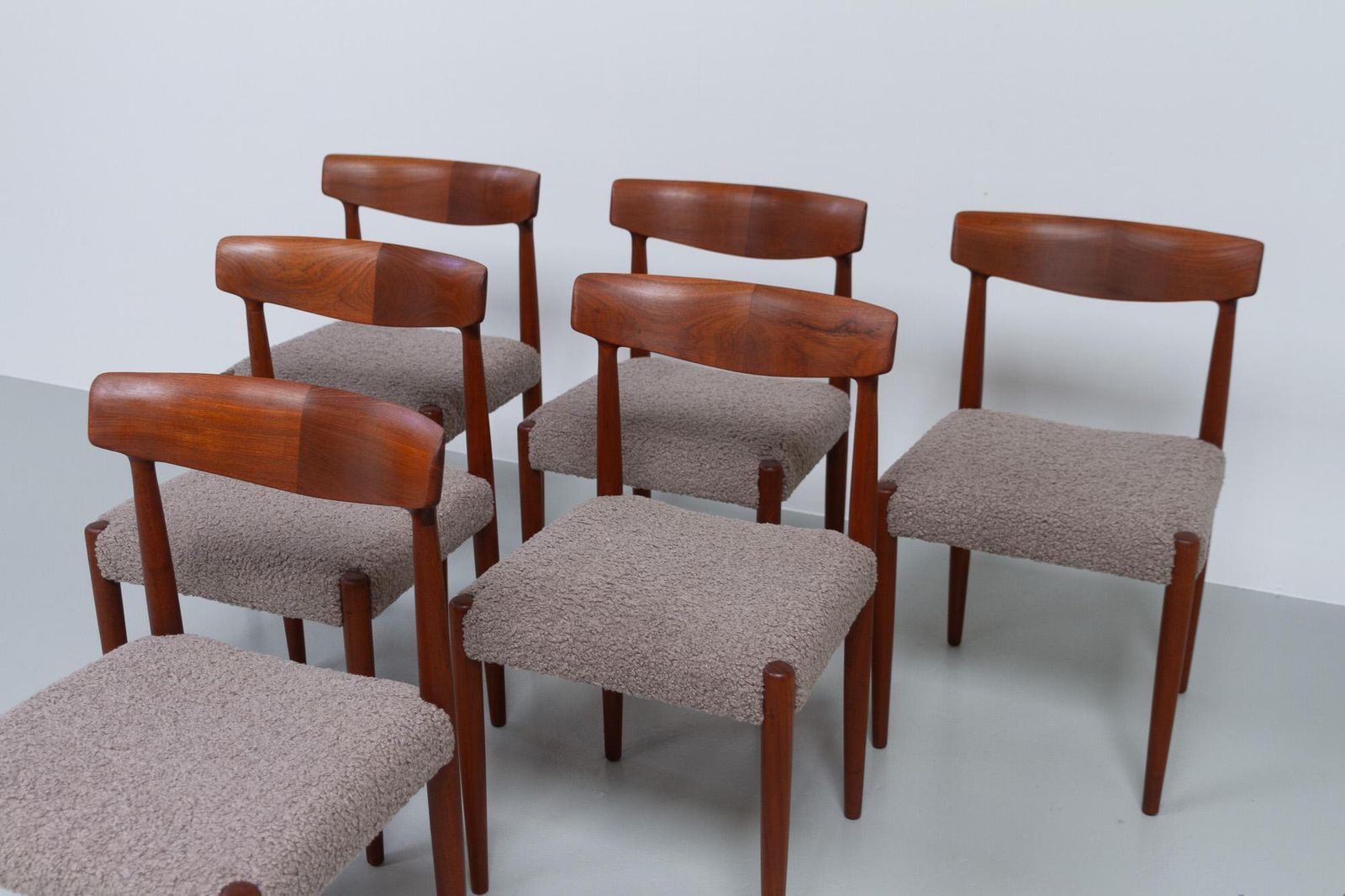Danish Modern Teak Dining Chairs By Knud Færch For Slagelse, 1960s. Set Of 6. photo vintage