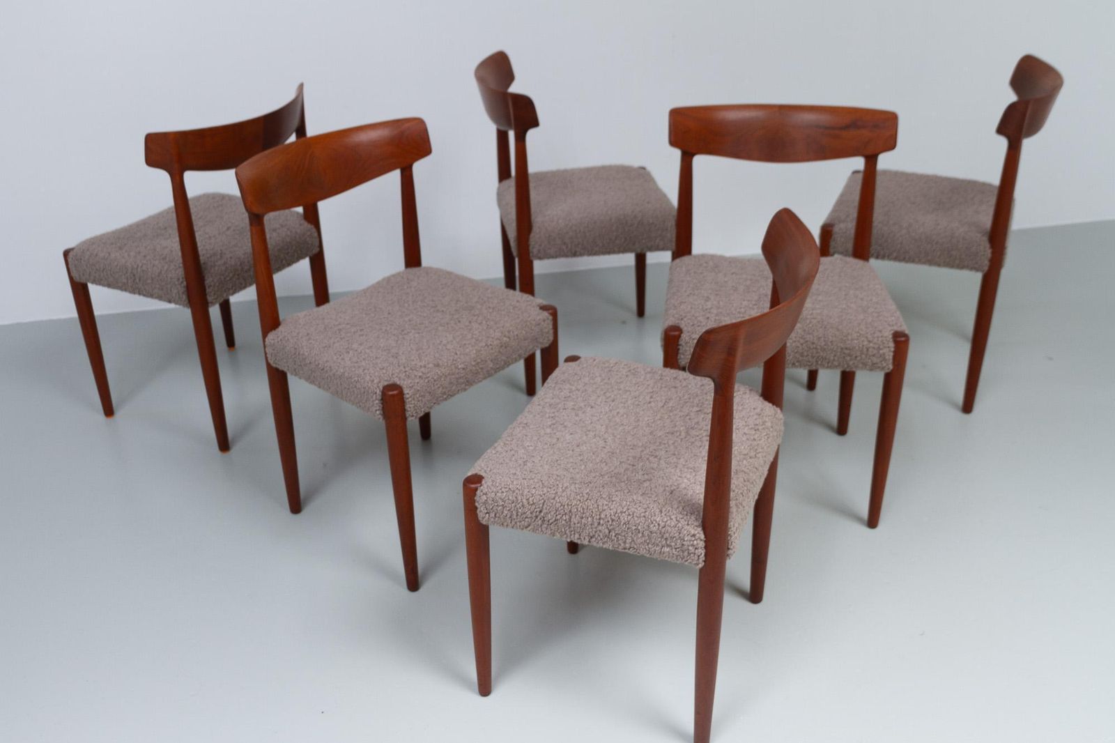 Furniture Danish Modern Teak Dining Chairs By Knud Færch For Slagelse, 1960s. Set Of 6. photo