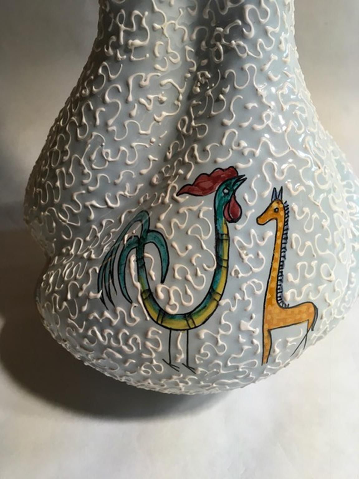 Vase en céramique émaillée blanche, Italie, années 1960 photo buy
