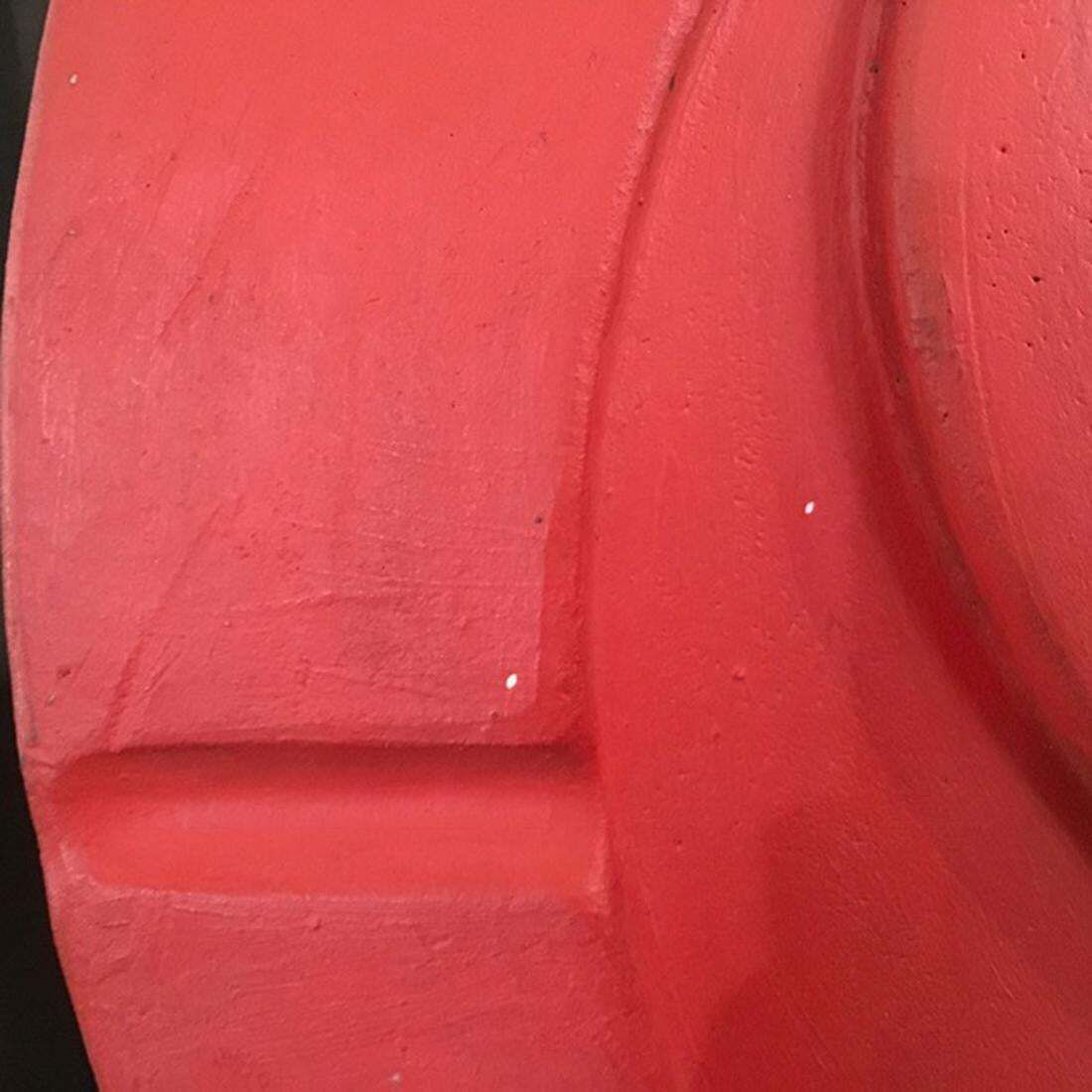 Italy Mid Century Modern Orange Terracotta Abstract Sculpture F Sartori Bowl photo 3399.0
